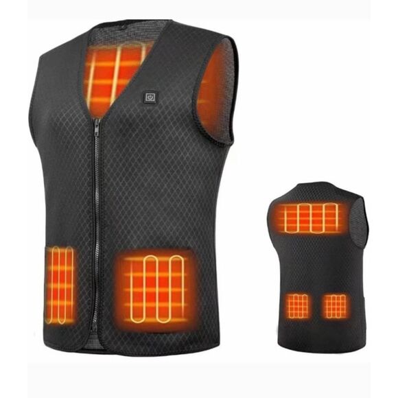 No Brand Jackets & Blazers - Heated Black Vest